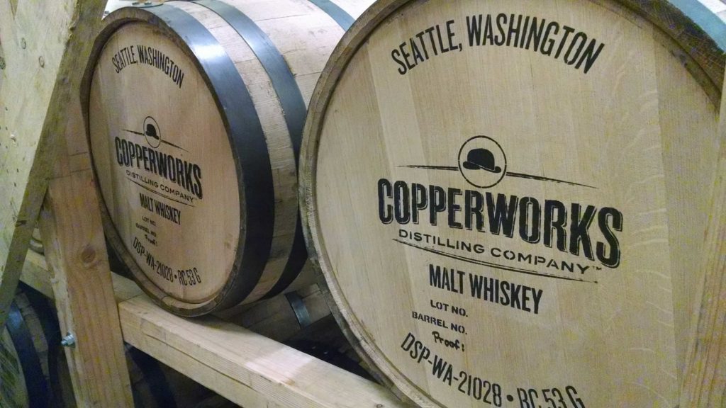 the new Copperworks Distillery on the Seattle waterfront by the Pike Place Market