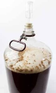 Fermenting beer in a carboy