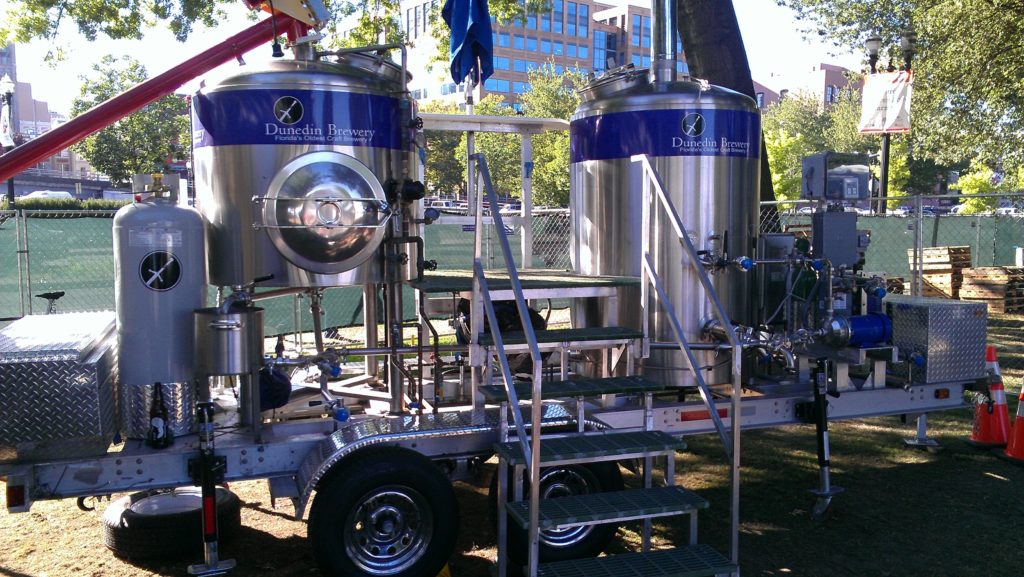 The mobile brewhouse from Dunedin Brewing Co.