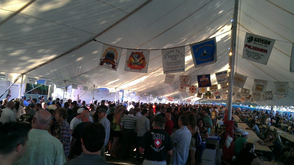 Under the tent on day 1 of 5...