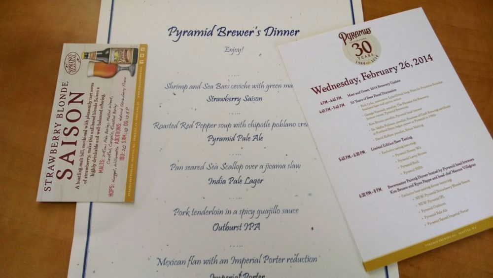 Pyramid Event Menu Happy 30th Anniversary Pyramid Brewing! - Brewing With Briess