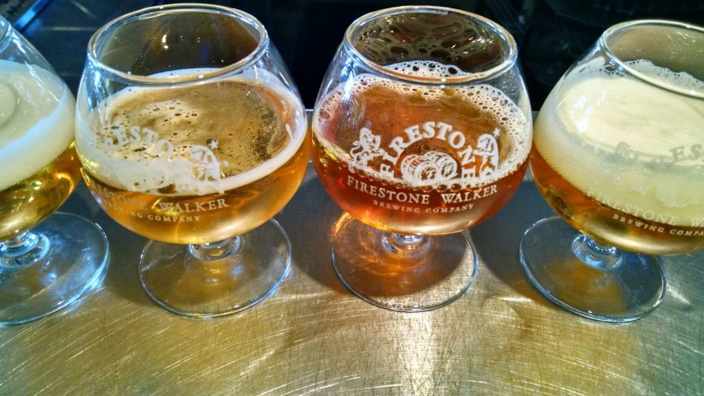 a few samples at Firestone-Walker Brewing Company