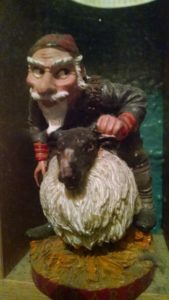 One of the holiday Yule Lads, this is Stekkjarstaur who harasses sheep. 