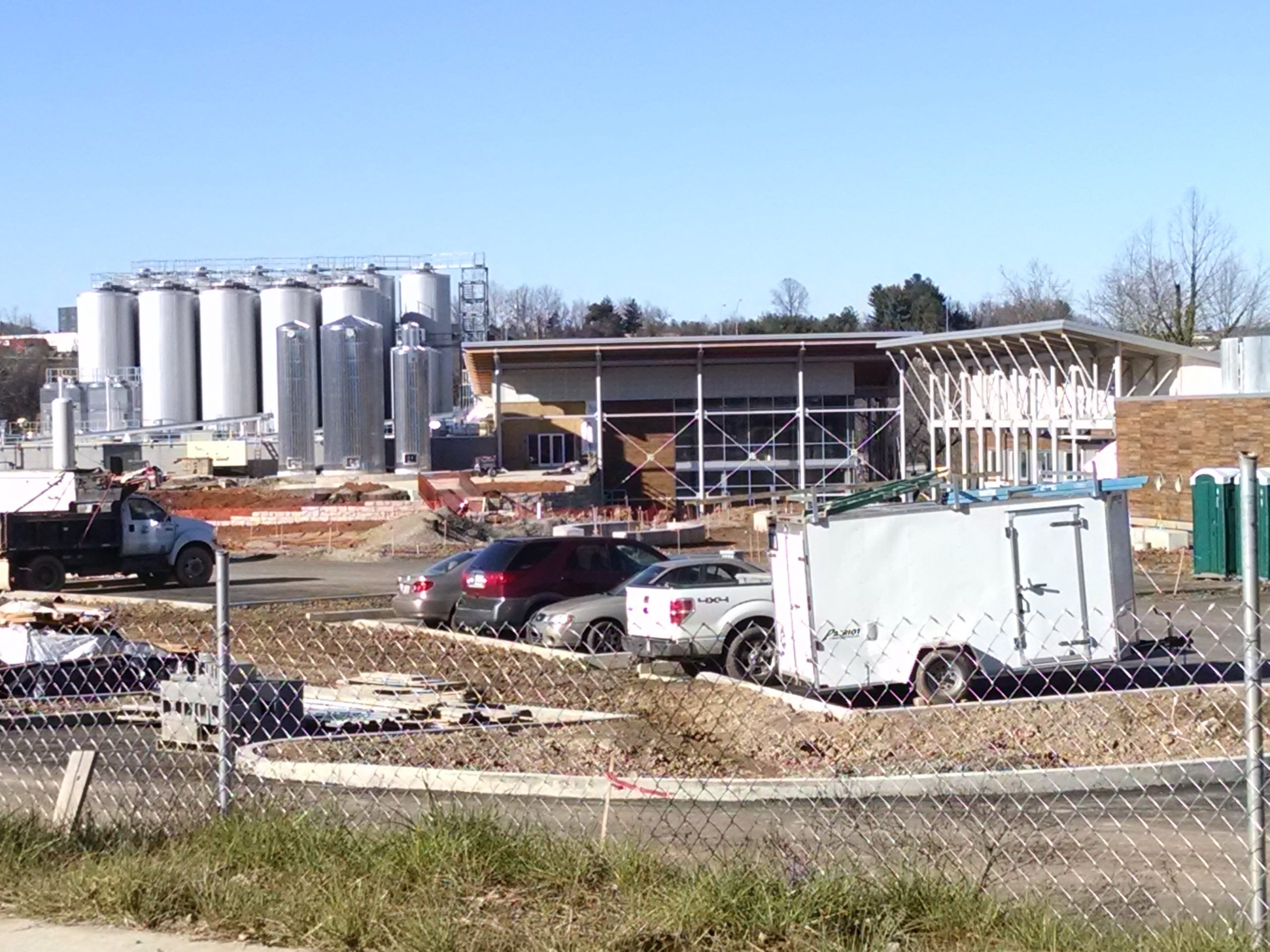 New Belgium Brewing in Asheville, NC still under construction.