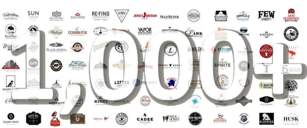 1000 distilleries