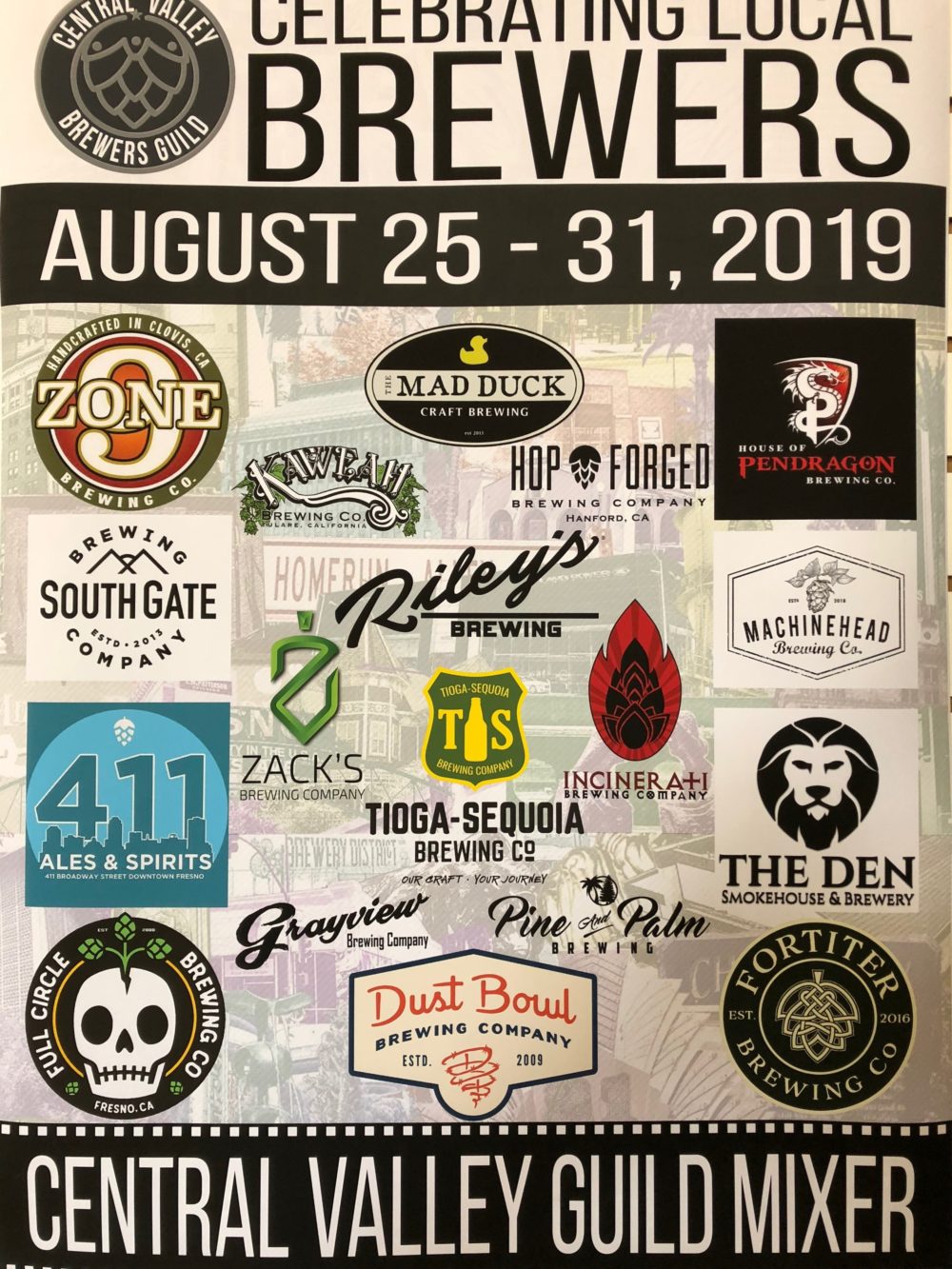 Central Valley Brewer's Guild Mixer Congratulations Winners